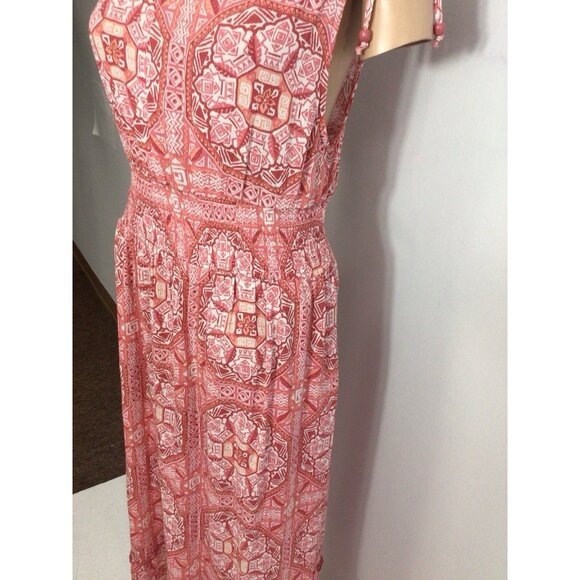 Floral Maxi Dress Cottage Core Side Pockets Womens XL - Picture 4 of 10